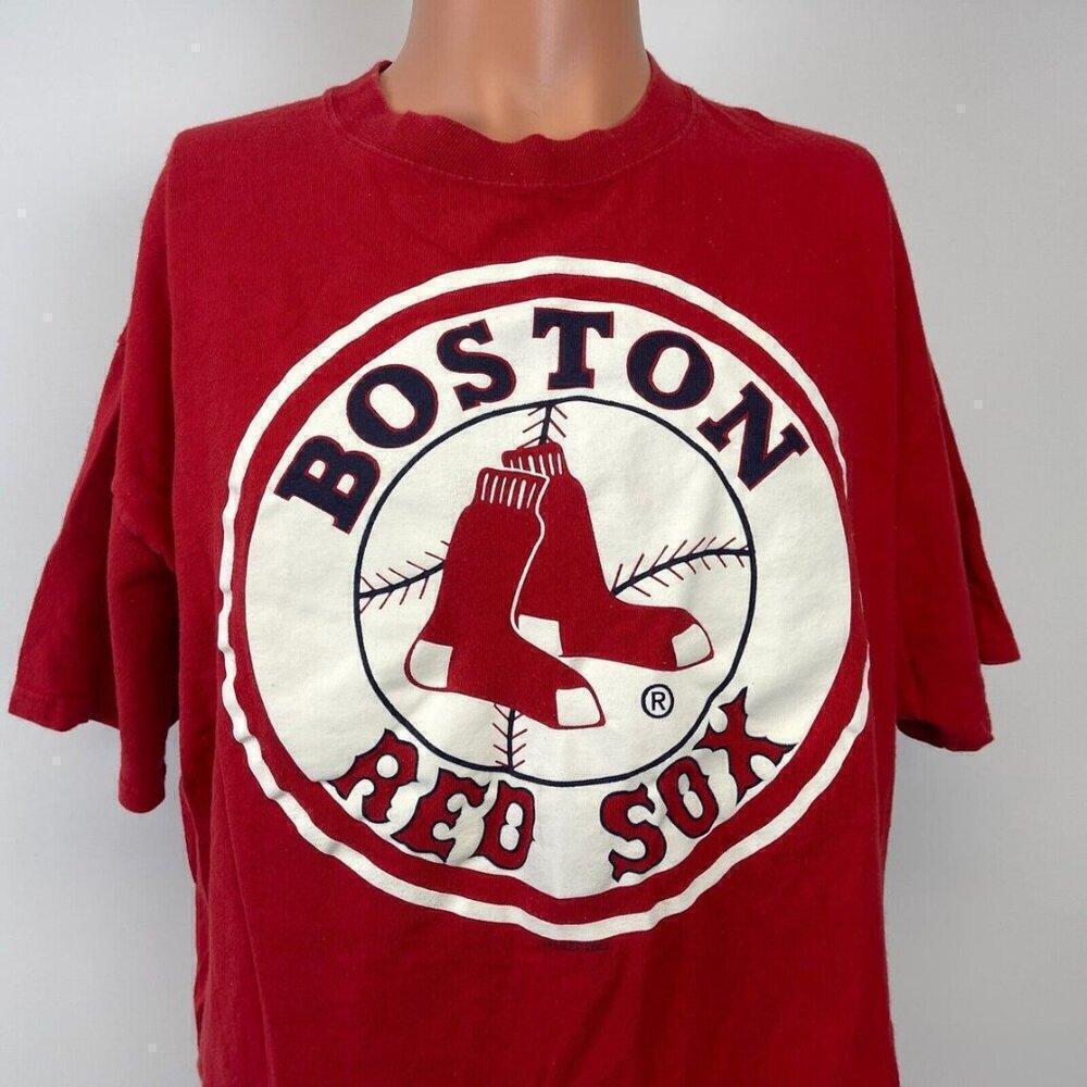 Boston Red Sox Y2K 2003 Big Logo Mlb Fan Graphic T-Shirt